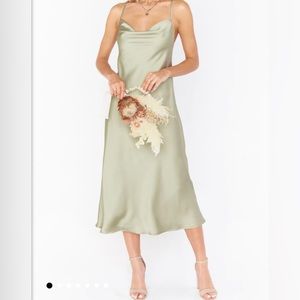 Mumu Moss Green Brides Maid dress.Size XS. Still in bag/original tags/never worn